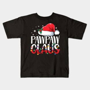 Pawpaw Claus Matching Family Christmas Pajamas Xmas Santa Kids T-Shirt